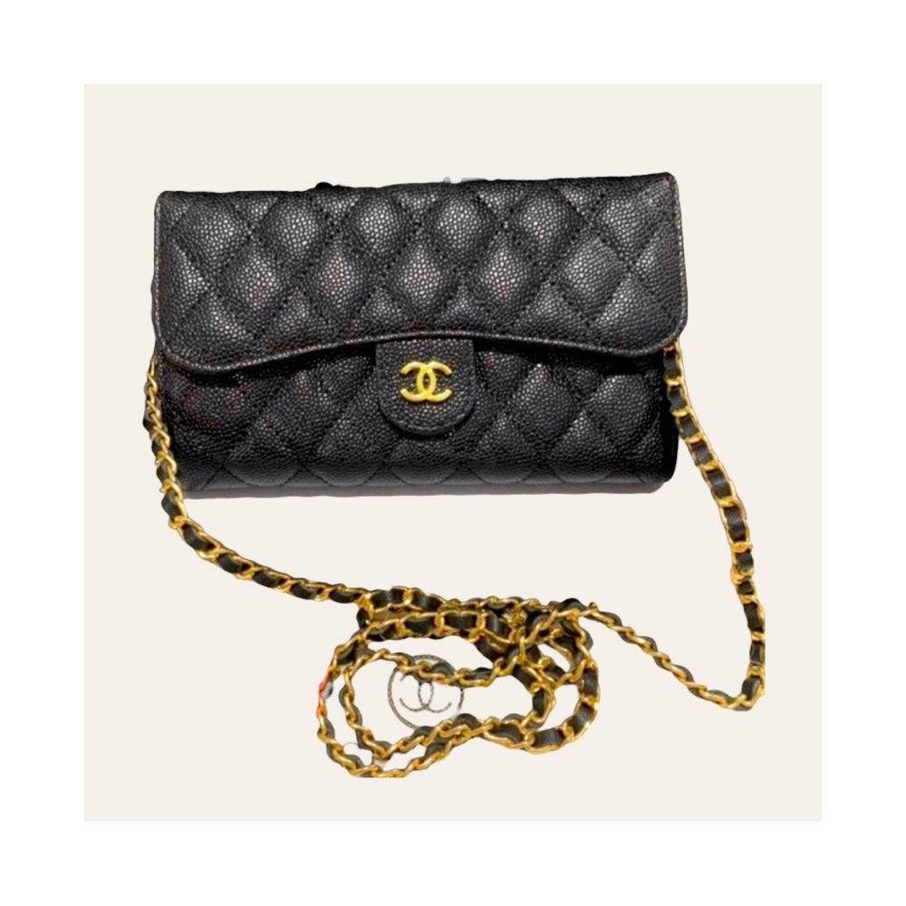 Black Quilted Purse